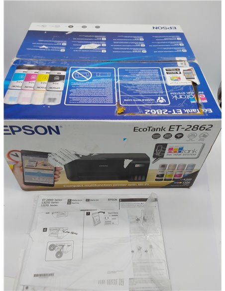 Epson Impresora multifunción EcoTank ET-2862 A4 con depósito de Tinta, conexión Wi-Fi y hasta 3 años de Tinta incluida
