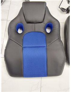 PYC Silla Gaming Almansa similpiel Negro y Azul 2