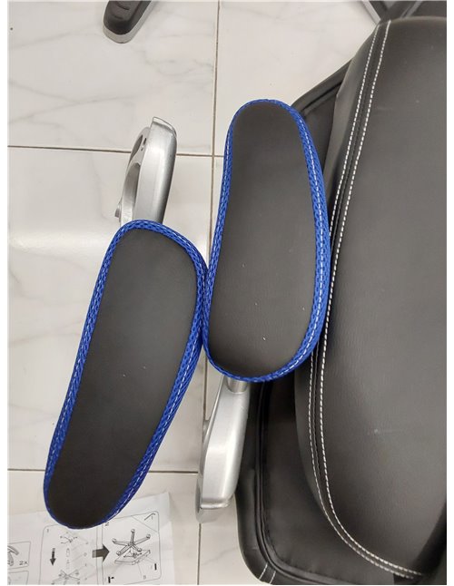 PYC Silla Gaming Almansa similpiel Negro y Azul