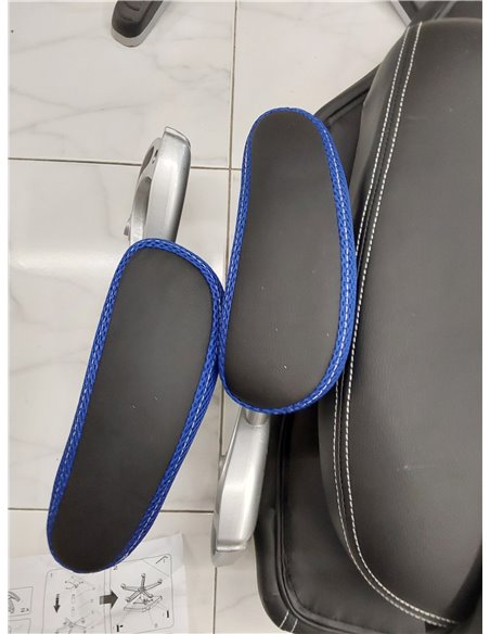 PYC Silla Gaming Almansa similpiel Negro y Azul