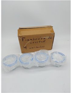 Amazon Basics ABL001 Recipiente de vidrio claro con tapa azul de 120 ml 2