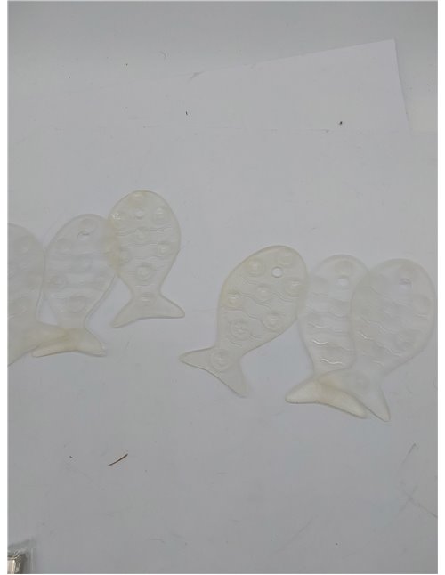 TATAY 5515001 - Pack de 6 Pegatinas Antideslizantes para Ducha o bañera, diseño de Peces, Color glacé 