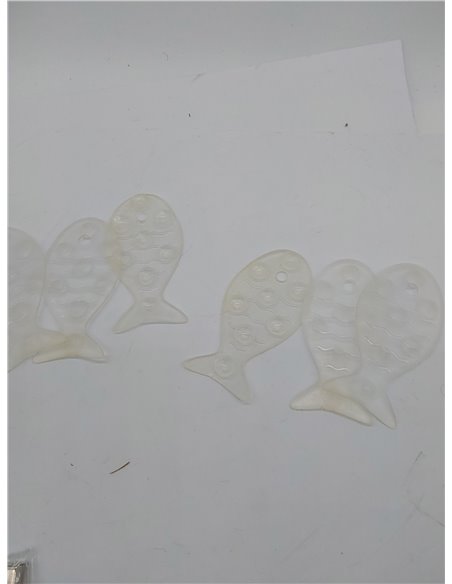 TATAY 5515001 - Pack de 6 Pegatinas Antideslizantes para Ducha o bañera, diseño de Peces, Color glacé 