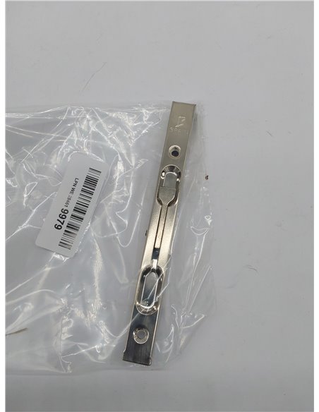 Jdel Pasador de embutir de 160 mm. para el Canto de la Puerta, Niquel, 160mm 