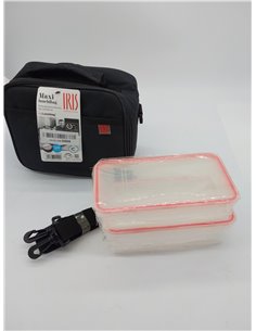 IRIS Bolsa portalimentos para llevar comida con contenedores de 0 2