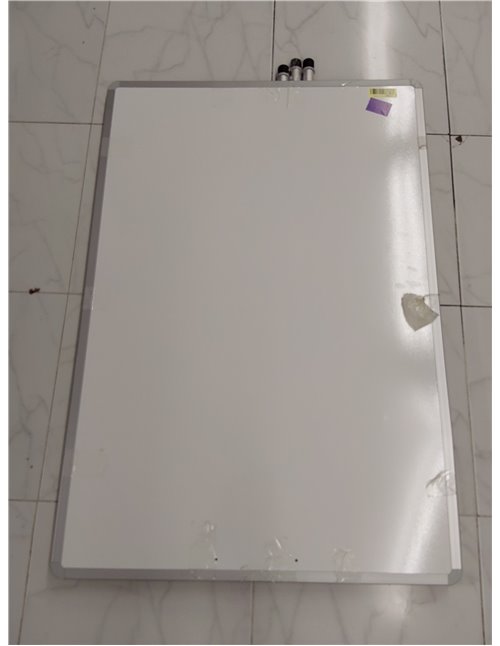 Bi-Office Pizarra Blanca con caballete de trípode basic, pizarra euro 70 x 100 cm, rotafolios con Marco Gris, con bandeja y clip