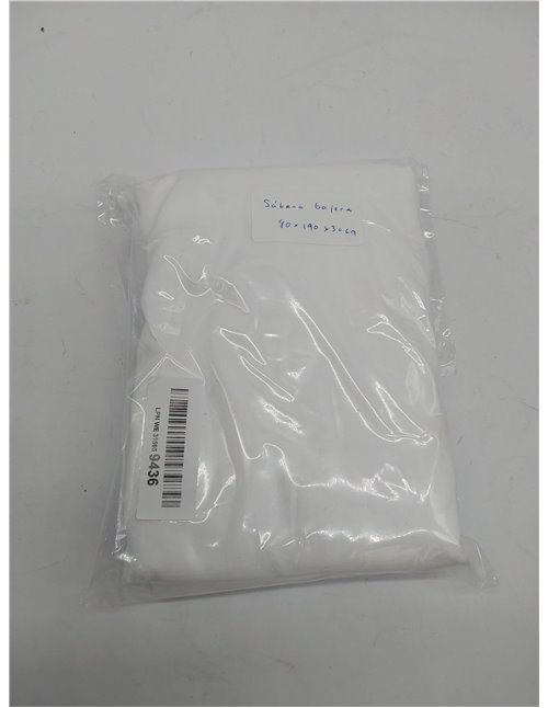 Amazon Basics Sabana Bajera Ajustable, 90 x 190 x 30 cm, de Poliéster Microfibra, Blanco 