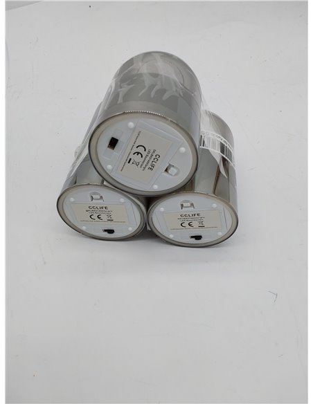 CCLIFE Velas eléctricas y LED de cera real con control remoto, función de temporizador, hechas de parafina, Funcionamiento con b