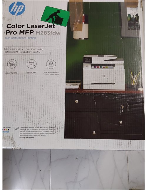 HP Color LaserJet Pro M283fdw 7KW75A, Impresora Láser A4 Color Multifunción a doble cara automática, Escaner, Copiadora, Fax (21
