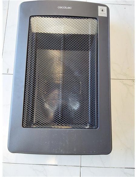 Cecotec Estufa de Gas de Llama Azul Plegable ReadyWarm 4200 BlueFlame Foldable. 4200 W, 2 Niveles de Potencia, Encendido Piezoel