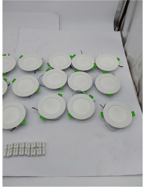 Fondiiz 20 Pack Focos LED Interior Techo Regulable, 6W Downlight LED Techo Empotrable Luz Calida Luz Neutra Luz Frío, IP44 Ojos 