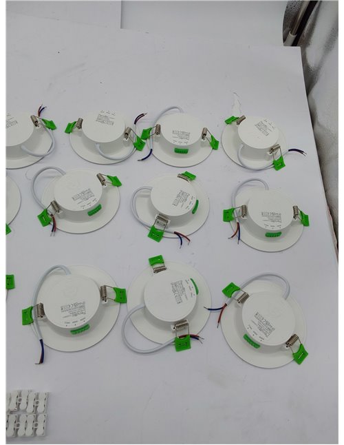 Fondiiz 20 Pack Focos LED Interior Techo Regulable, 6W Downlight LED Techo Empotrable Luz Calida Luz Neutra Luz Frío, IP44 Ojos 