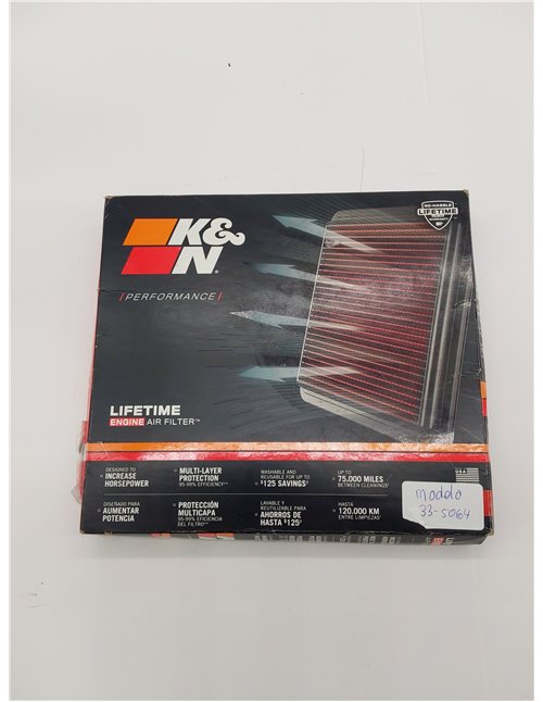 K&N 33-5064 Filtro de Aire Coche       