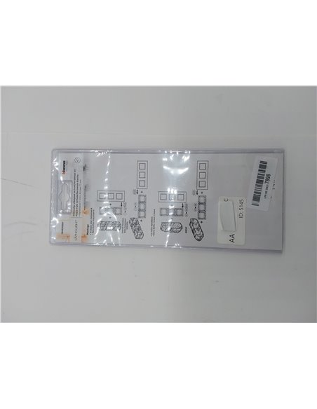 bticino 448148023 placa Triple Horizontal       
