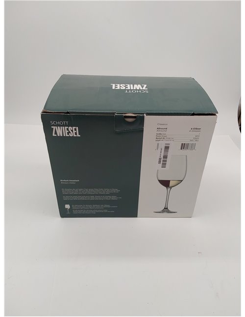 Schott Zwiesel Vasos de agua Classico (set de 6), vasos clásicos de cristal para vino tinto o agua, vasos de vino Tritan aptos p