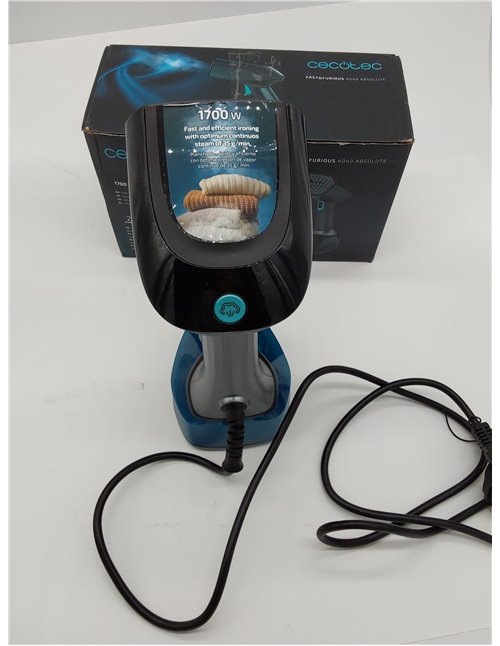 Cecotec Plancha Vertical Fast&Furious 4040 Absolute. 1700 W, Vapor Continuo de 35 g/min, Cable Extralargo de 2 m, Sistema de Seg