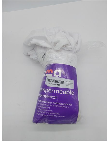 Todocama - (105 x 190cm). Protector de colchón/Cubre colchón Ajustable, de Rizo, Impermeable y Transpirable. 