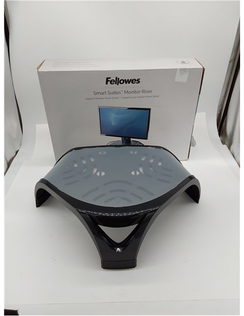 Fellowes - Smart Suites - Soporte elevador para monitor de ordenador de sobremesa y portátil, ajustable en altura