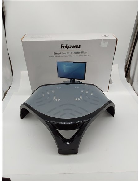 Fellowes - Smart Suites - Soporte elevador para monitor de ordenador de sobremesa y portátil, ajustable en altura