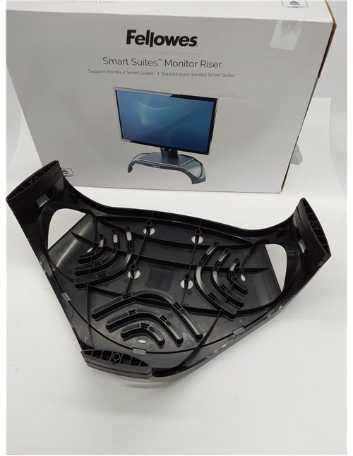 Fellowes - Smart Suites - Soporte elevador para monitor de ordenador de sobremesa y portátil, ajustable en altura