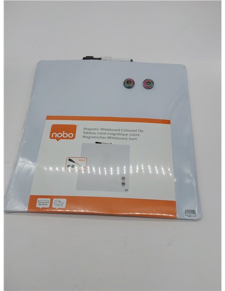 Nobo Pizarra Magnética Pequeña de Color, Sin Marco, Borrado en Seco, Fácil de Limpiar, Aptas Para Uso En Pared, Casa y Oficina, 