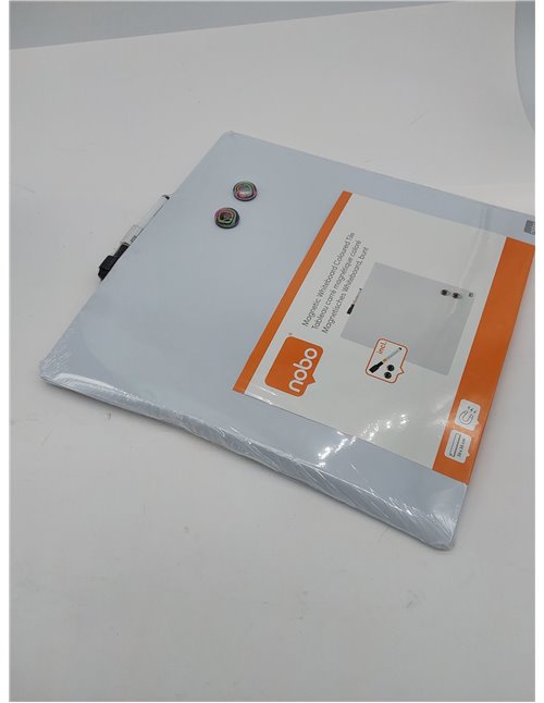 Nobo Pizarra Magnética Pequeña de Color, Sin Marco, Borrado en Seco, Fácil de Limpiar, Aptas Para Uso En Pared, Casa y Oficina, 