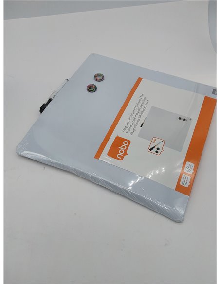 Nobo Pizarra Magnética Pequeña de Color, Sin Marco, Borrado en Seco, Fácil de Limpiar, Aptas Para Uso En Pared, Casa y Oficina, 
