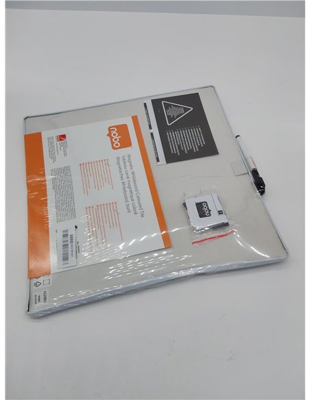 Nobo Pizarra Magnética Pequeña de Color, Sin Marco, Borrado en Seco, Fácil de Limpiar, Aptas Para Uso En Pared, Casa y Oficina, 