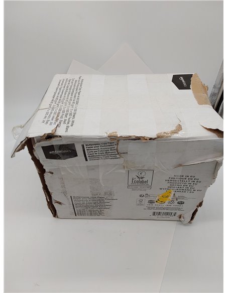 Amazon Basics Papel multiusos para impresora A4 80gsm, 2500 Unidad, 5 Paquetes de 500, Blanco