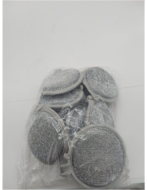 Xiujuers 10 unidades de trapos reutilizables de alambre para lavar platos, paños de alambre de doble capa, paños de alambre mult