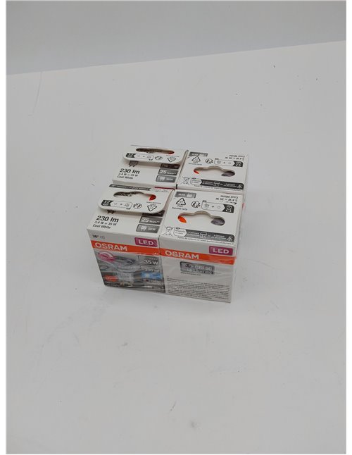 OSRAM Lámpara reflectora Superstar, GU10 base, vidrio transparente ,Blanco frío (4000K), 230 Lumen, sustituto de 35W-iluminante 