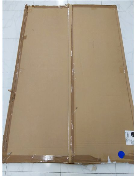 Amazon Basics Pizarra blanca magnética con bandeja para rotuladores y marco de aluminio, 150 cm x 100 cm