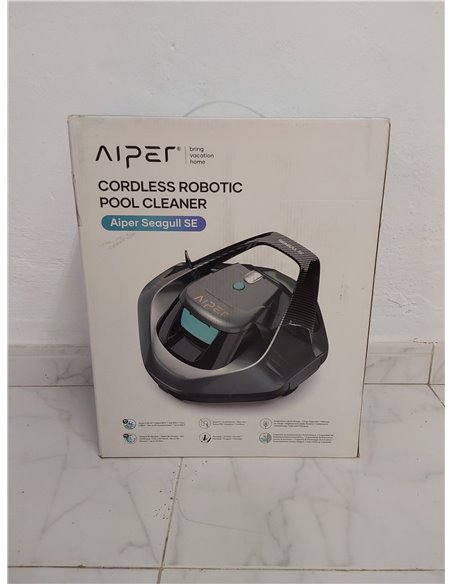 AIPER Seagull SE Robot Piscina, Aspiradora para Piscinas Dura 90 Minutos, Indicador LED, Estacionamiento Automático, Robot Limpi