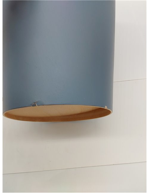 Umbra Woodrow Cesto de basura, con capacidad de 7.5 l, Azul Pizarra 