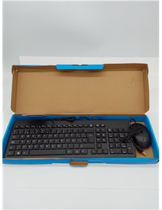 HP 150 Teclado y Ratón con Cable - (1600 PPP, Indicadores LED, Puerto USB-A, 12 Teclas de Atajos, Windows 10, Windows 11) QWERTY 2