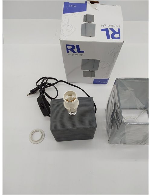 Reality Ping - Lámpara de Sobremesa para Interior Incluido Interruptor de Cable Necesaria 1 bombilla E14 de Máximo 40 W Excluida