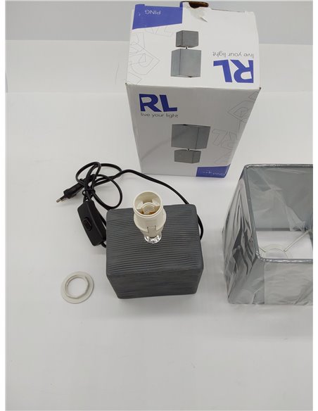 Reality Ping - Lámpara de Sobremesa para Interior Incluido Interruptor de Cable Necesaria 1 bombilla E14 de Máximo 40 W Excluida
