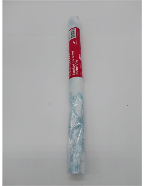 Venilia Lámina adhesiva, Mármol azul Aspecto mármol, 45cm x 1,5m, Espesor 95μ, Vinilo autoadhesivo para muebles o cocina, decora