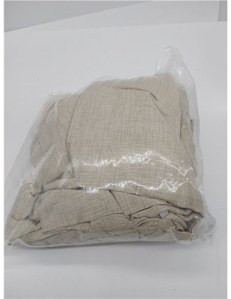 EYSA Genna Funda de sofá con Lazos Antimanchas 3 plazas Color Lino