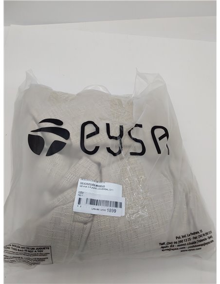 EYSA Genna Funda de sofá con Lazos Antimanchas 3 plazas Color Lino
