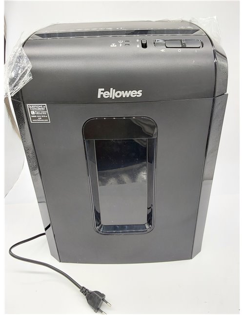 Fellowes 10M - Trituradora de papel, microcorte, destruye hasta 10 hojas, destructora de papel uso personal, papelera 19L, nivel