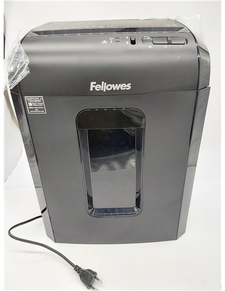 Fellowes 10M - Trituradora de papel, microcorte, destruye hasta 10 hojas, destructora de papel uso personal, papelera 19L, nivel