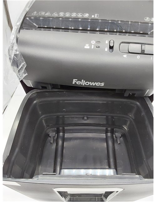Fellowes 10M - Trituradora de papel, microcorte, destruye hasta 10 hojas, destructora de papel uso personal, papelera 19L, nivel