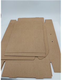 Pack 20 Cajas Archivo definitivo Automontables A4 - Cartón Ondulado 3 mm, Cierre Automático Sin Cinta, 100 % Reciclables, Medida 2