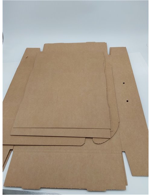 Pack 20 Cajas Archivo definitivo Automontables A4 - Cartón Ondulado 3 mm, Cierre Automático Sin Cinta, 100 % Reciclables, Medida