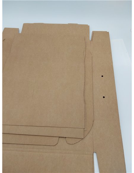 Pack 20 Cajas Archivo definitivo Automontables A4 - Cartón Ondulado 3 mm, Cierre Automático Sin Cinta, 100 % Reciclables, Medida