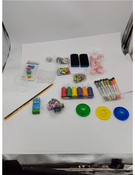 FUNLIO Caballete de Arte para Niños de 3 a 8 años, Tablero Antideformación, pizarra infantil con Pizarra Magnética/Blanca, 3 Alt