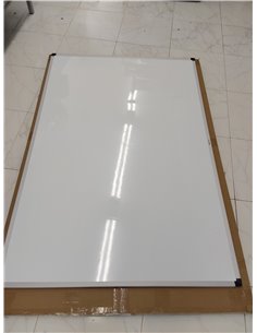 Amazon Basics Pizarra blanca magnética con bandeja para rotuladores y marco de aluminio, 150 cm x 100 cm 2