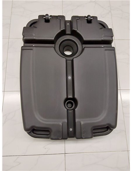 VOUNOT Base para Sombrilla, HDPE Pie Soporte Parasol o Paraguas, llenar con Arena o Agua 60 kg, para Jardin Patio Terraza, Negro
