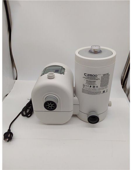 Intex Depuradora cartucho C2500, Filtración 9.463 l/h, Cartucho tipo B, Compatible con piscinas hasta 52.900 L, Temporizador pro